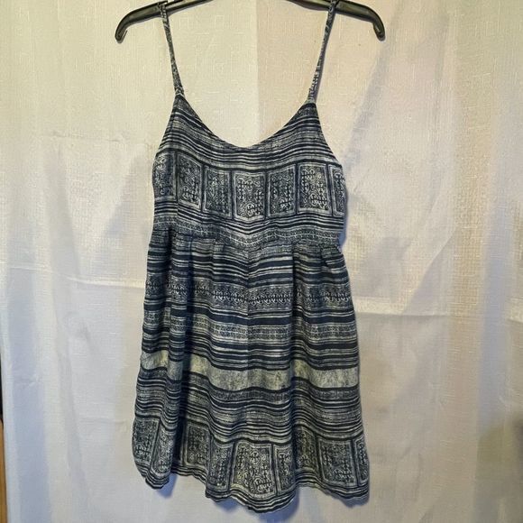 Roxy Womens Blue Tribal Boho Sleeveless Romper Size Medium - Picture 1 of 12